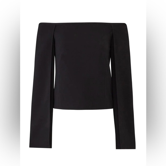 KAUFMANFRANCO- Onyx Off Shoulder Top. Size S - Picture 2 of 11